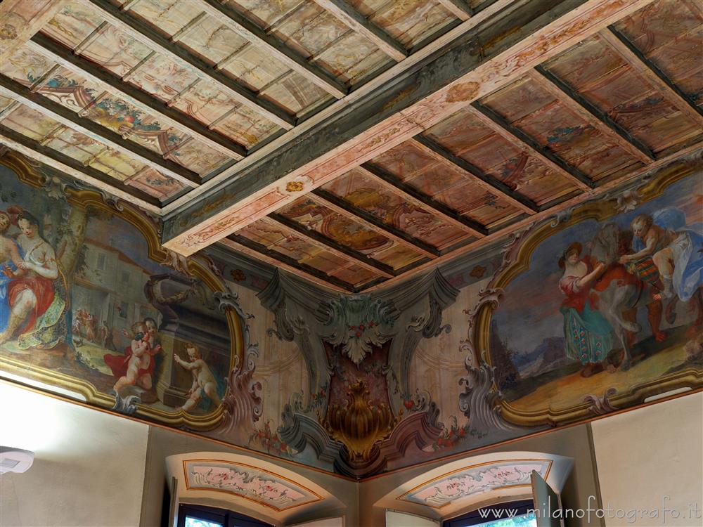 Vimercate (Monza e Brianza, Italy) - Frescoes in the hall of Angelica and Medoro of Palazzo Trotti